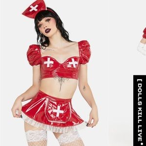 nurse first aid babe dollskill halloween costume